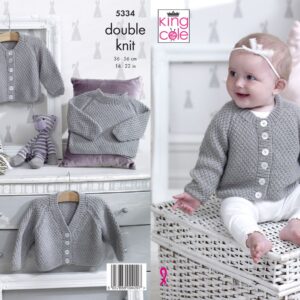 King Cole Pattern 5334 DK Cardigans & Sweater