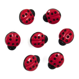 Trimits Novelty Buttons Ladybirds Pack of 7 Code B