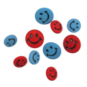 Trimits Novelty Buttons Smiley Faces Pack of 10 Code A