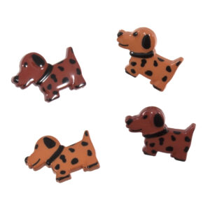 Trimits Novelty Buttons Dogs Brown Pack of 4 Code A