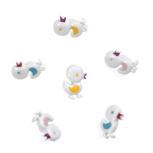 Trimits Novelty Buttons Ducks Assorted Pack of 6 Code A