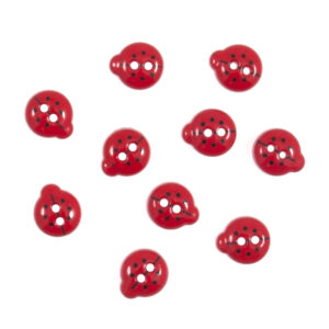 Trimits Novelty Buttons Mini Ladybirds Pack of 10 Code A
