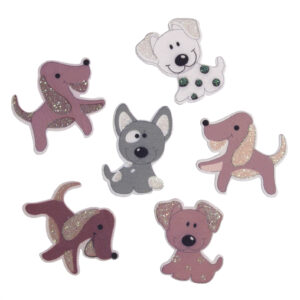 Craft Embellishments Dogs Assorted Pack of 6