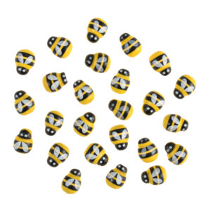 Craft Embellishments Miniature Wood Bee Pack of 30