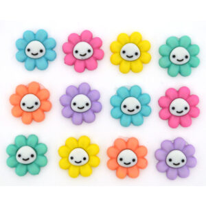 Dress it up Buttons 10110 Happy Little Flowers