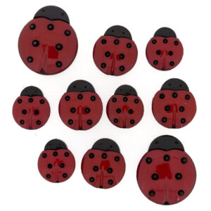 Dress it up Buttons 1134 Ladybugs