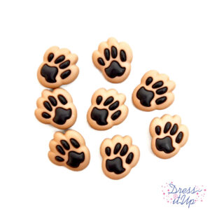 Dress it up Buttons 1841 Dog Paws