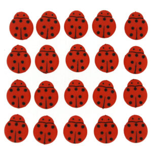 Dress it up Buttons 1859 Tiny Ladybugs