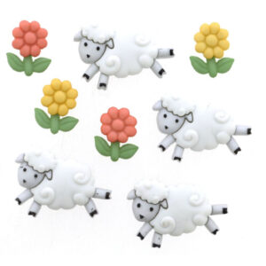 Dress it up Buttons 5798 Counting Sheep
