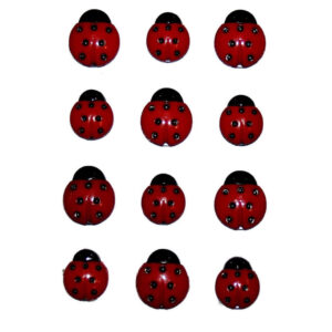Dress it up Buttons 740 Ladybugs