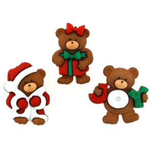 Dress it up Buttons 7497 A Beary Merry Christmas