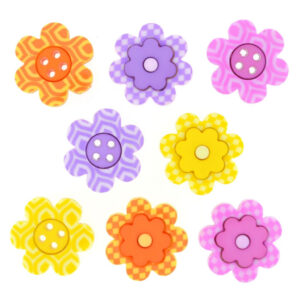 Dress it up Buttons 8307 Bright Blossoms