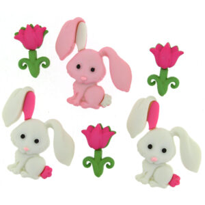 Dress it up Buttons 9359 Bunny Love
