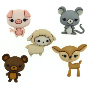 Dress it up Buttons 9363 Animal Cuties