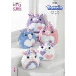 King Cole Pattern 9193 Unicorns Knitted in Toastie
